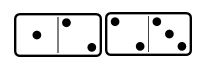 Cuban Dominoes matching tiles