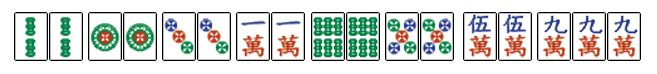 Seven pairs and a Pung bonus hand