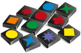 Qwirkle pieces/tiles