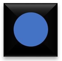 Blue Qwirkle tile