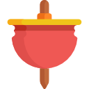An actual spinner, which relates in a funny way to Spinner Dominoes