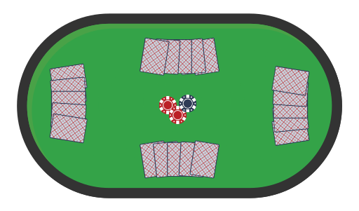 How to Play 5 Card Draw Poker - Example of Positions at the Table