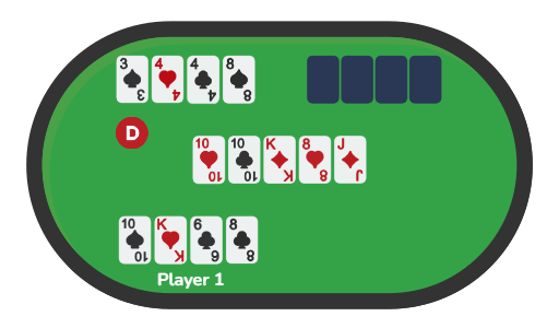 Example of how to play Omaha Poker