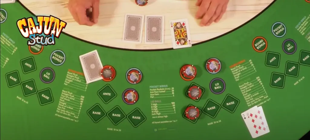 Stud poker deals
