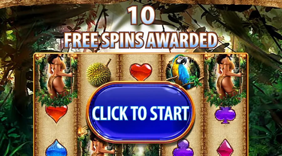 10 free spins awarded in Amazon Queen