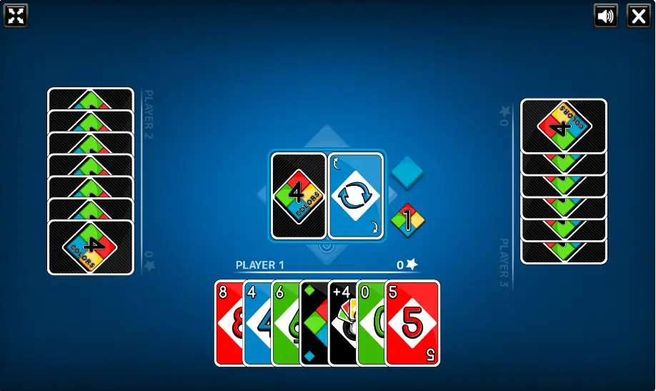 Free UNO in Full screen mode