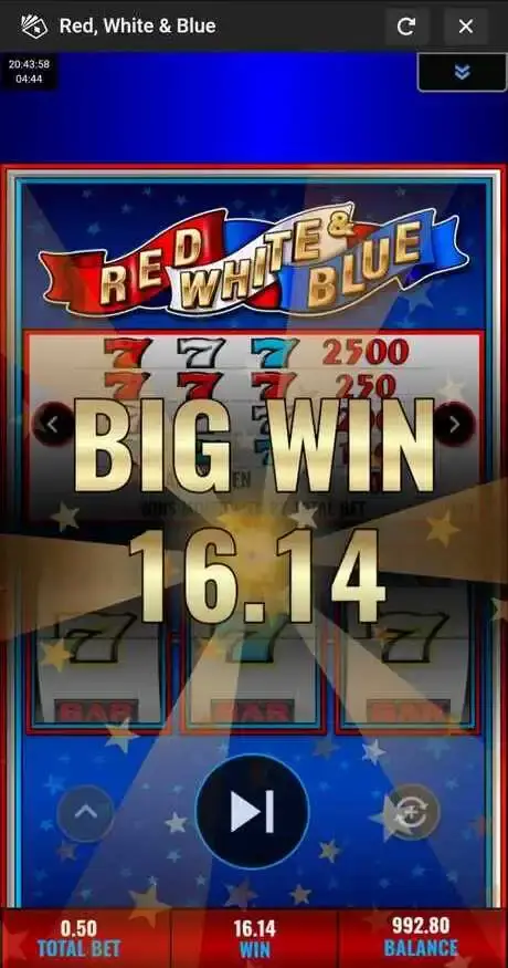 Red White Blue slot mobile screenshot