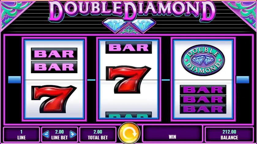 Screenshot of the free Double Diamond slot by IGT