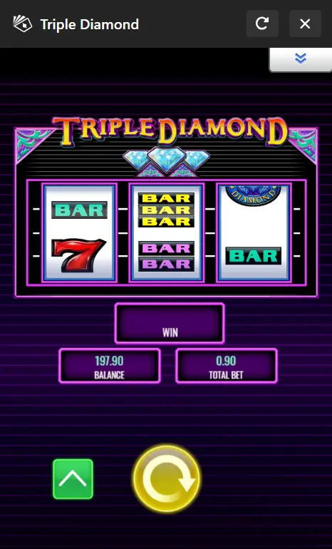 Mobile demo of Triple Diamond